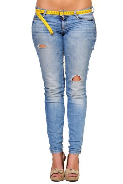 image de jeune femme sexy en jeans bleus
 - Photo, image