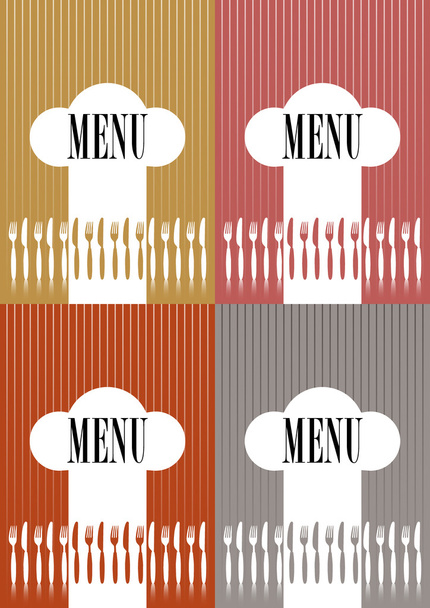 Set of Menu Card Covers - Vektori, kuva
