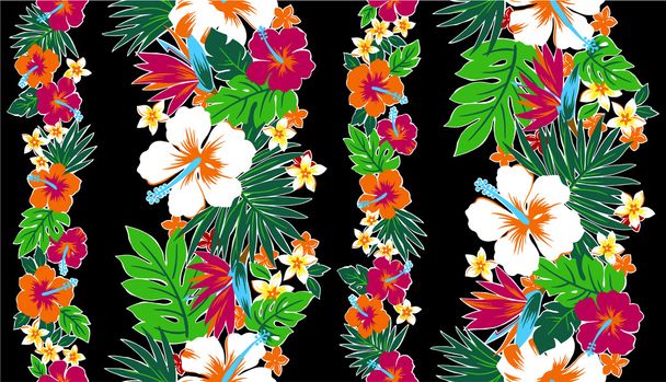 Repetition of Hibiscus - Vector, Image
