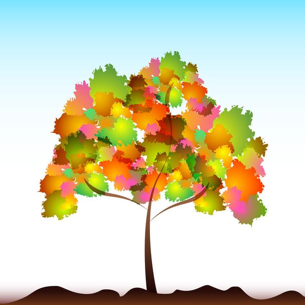 Árvore colorida
 - Foto, Imagem