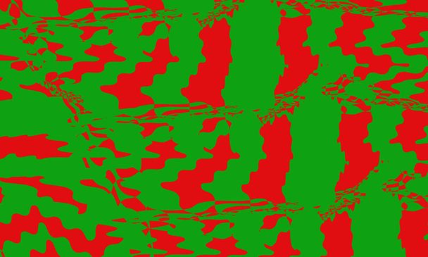 červená zelená tapeta ve stylu op art světlé a originální vzory - Vektor, obrázek