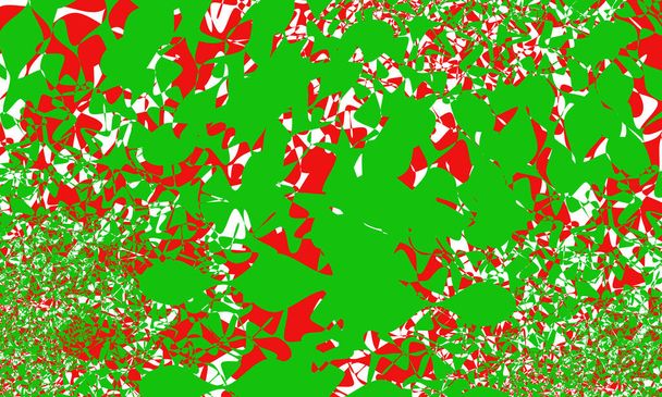 červené a zelené vzory s optickou iluzí originální tapety pro design - Vektor, obrázek