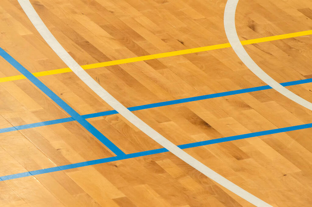 Close Up Basketball Field Lines At Amsterdam The Netherlands 15-9-2019 - Photo, Image