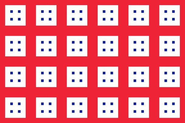 Eenvoudig geometrisch patroon in de kleuren van de nationale vlag van Frankrijk - Foto, afbeelding