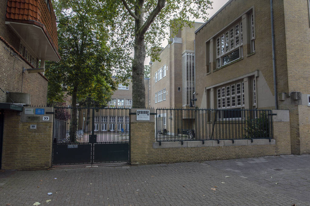 Entrance Berlage School At Amsterdam The Netherlands 15-9-2020 - 写真・画像
