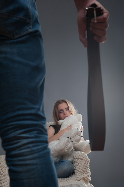 Violence of man against woman - Valokuva, kuva