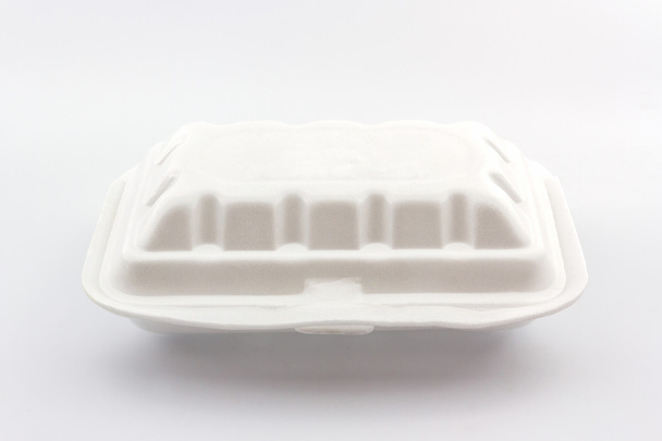 White styrofoam box. - Fotoğraf, Görsel