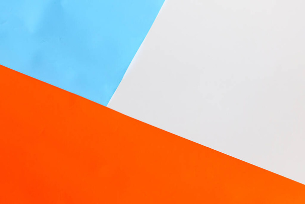 Geometric spring color block background With 3 multicolored sectors. - Foto, Bild