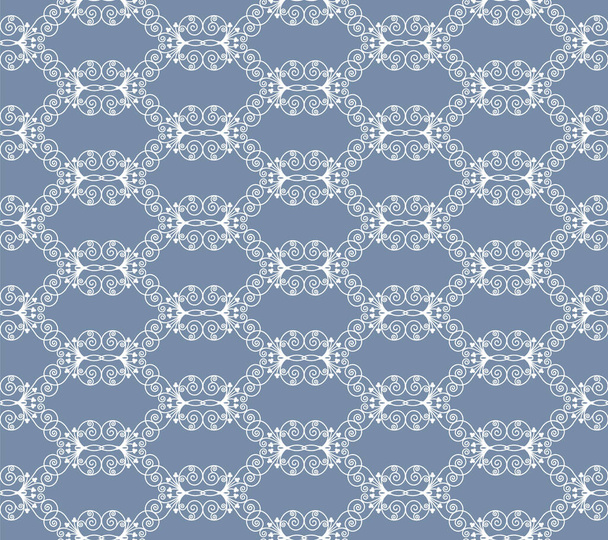 white decorative pattern - Vector, imagen