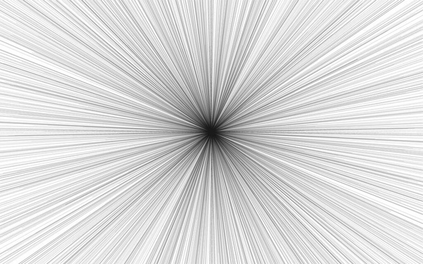 Αφηρημένο φόντο, γραμμή εφέ που ακτινοβολεί από το γκρίζο κέντρο (υψηλής πυκνότητας) - Διάνυσμα, εικόνα