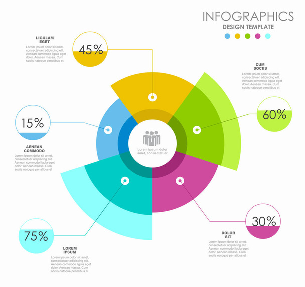 Infographic design template with place for your data. Vector illustration. - Vecteur, image