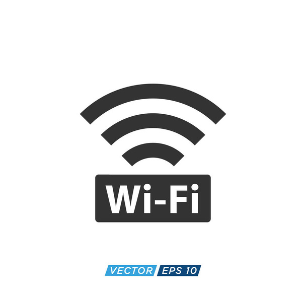 Wifi Sygnał Ikona Design Vector - Wektor, obraz