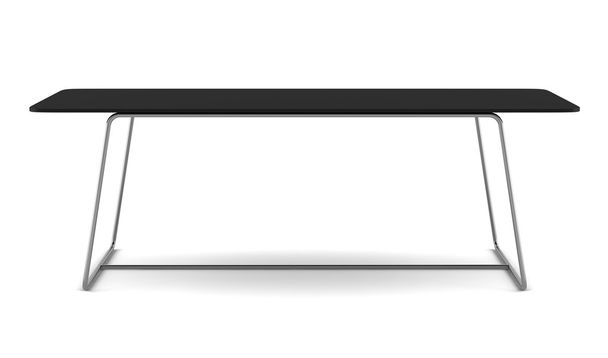 Moderno tavolo nero isolato su sfondo bianco
 - Foto, immagini