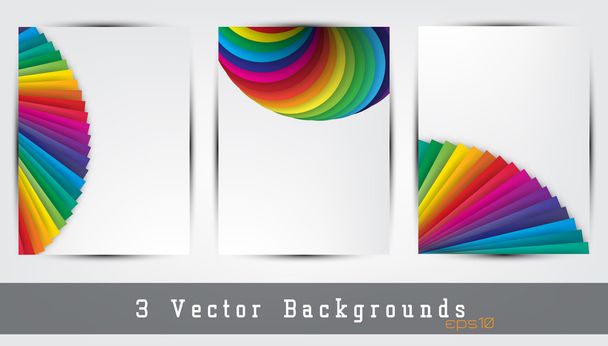colorful backgrounds set - Vector, Image