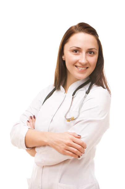 Portrait of a young female doctor - Фото, изображение