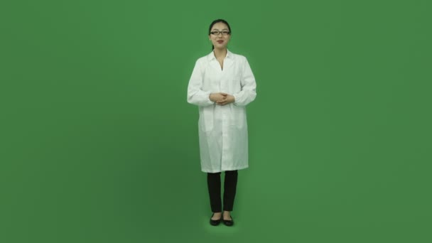Asian girl scientist - Footage, Video