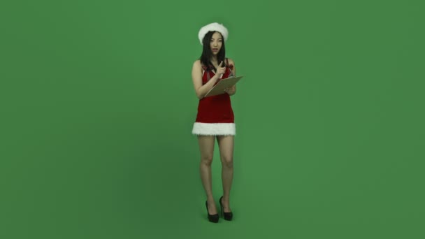 Asyalı kız seksi Noel Baba - Video, Çekim