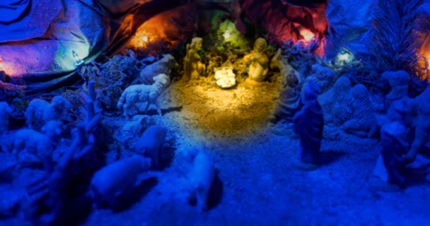 Christmas Nativity Scene Holy Family - Footage, Video