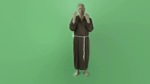 Monk talking interview - Footage, Video