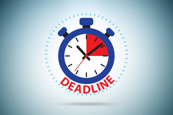 Begrip deadline in tijdbeheer - Foto, afbeelding
