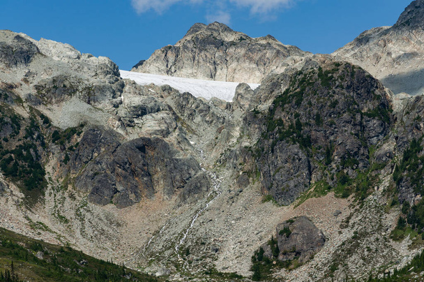 A closeup shot of the rocky mountain top of Brandywine in Whistler, Canada - Valokuva, kuva