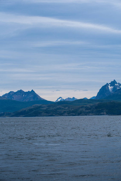 A wonderful landscape of Tierra del Fuego mountains - Фото, зображення