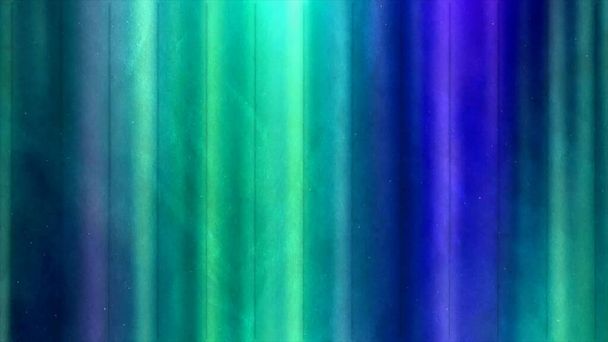 Unique colorful background of the polar lights, seamless loop. Motion. Vertical shining stripes of light resembling Aurora Borealis. - Photo, Image