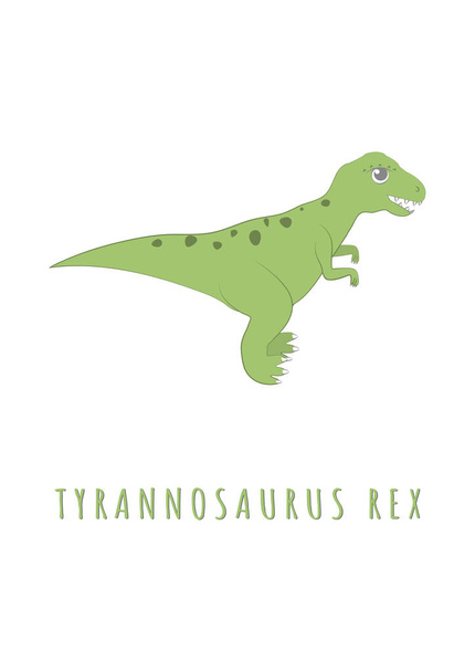 tyrannosaurus rex image for poster in nursery - Vector, imagen
