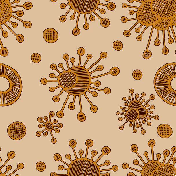 Vector  bacterial background. Eps10 - ベクター画像