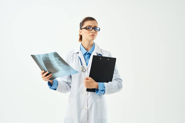 lekarz w białym płaszczu egzamin Professional Studio - Zdjęcie, obraz