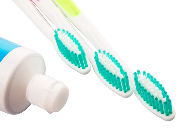 Brosse à dents et dentifrice - Photo, image