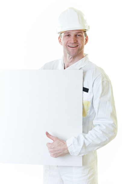 Constructeur homme avec blanc et stylo
 - Photo, image