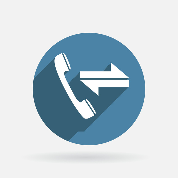 Incoming and outgoing call icon - Vector, Image