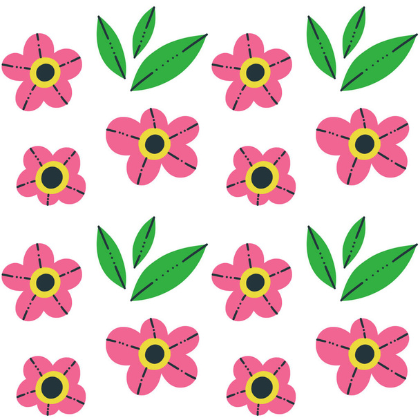 Flowers pattern. Design for cards, clothes and other - Vektor, Bild