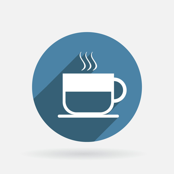 Cup of hot drink sign - Vector, imagen