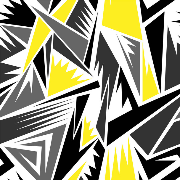 Seamless abstract urban pattern with curved triangle elements  - Вектор,изображение