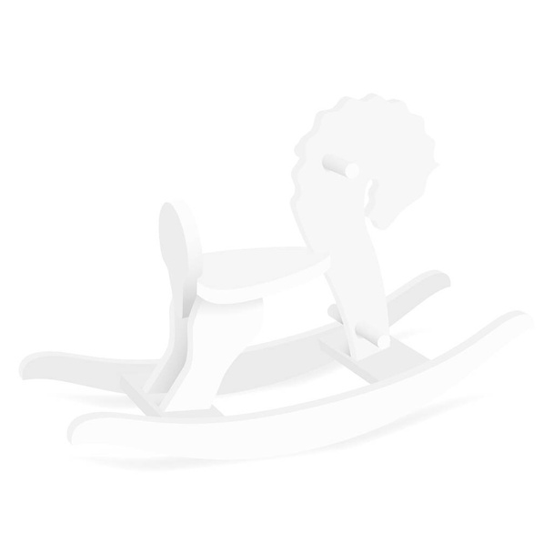 Кінська дитяча іграшка - ізольовані Векторні ілюстрації
 - Вектор, зображення