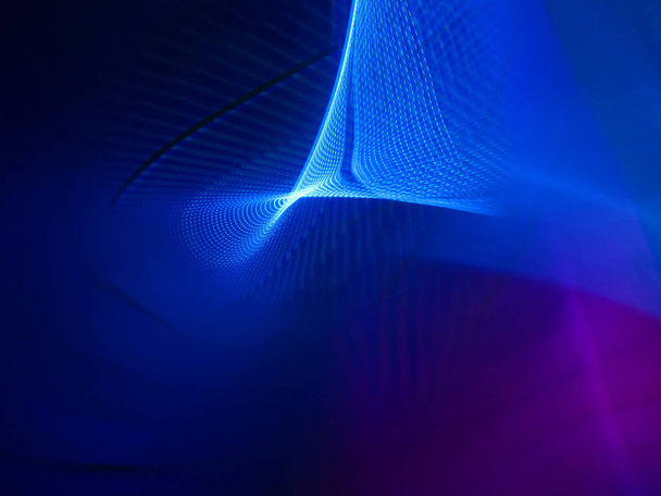 A smooth purple blue background with rhythmic light trails for wallpapers - Fotografie, Obrázek