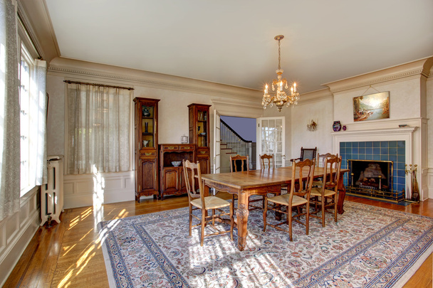 Large dining room in luxury house - Fotografie, Obrázek