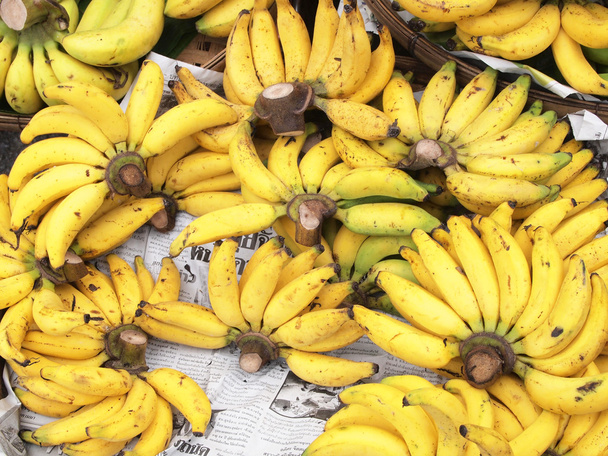 Fresh bananas background  - Photo, Image