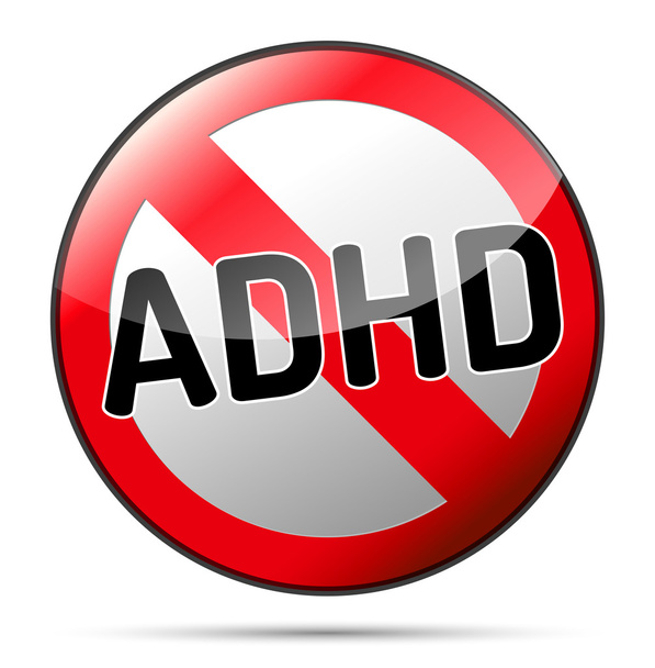 οι απομονωμένες σημάδι - διαταραχή ελλειμματικής προσοχής - ADHD  - Διάνυσμα, εικόνα