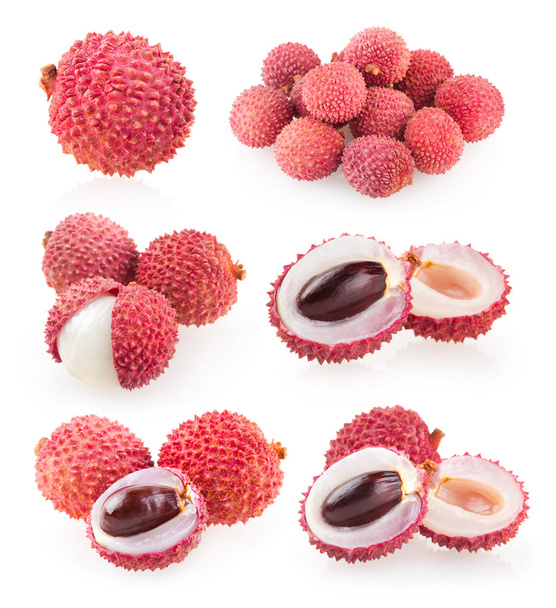 Collection of 6 lychee - Photo, Image