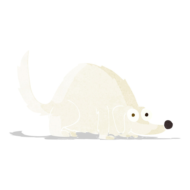 Мультфильм о счастливой собаке - Вектор,изображение