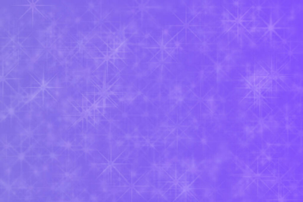 Abstrakter, verschwommener helllila Hintergrund mit sternförmigen Flecken. - Foto, Bild