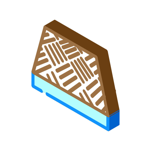 antideslizante suelo isométrico icono vector ilustración - Vector, imagen