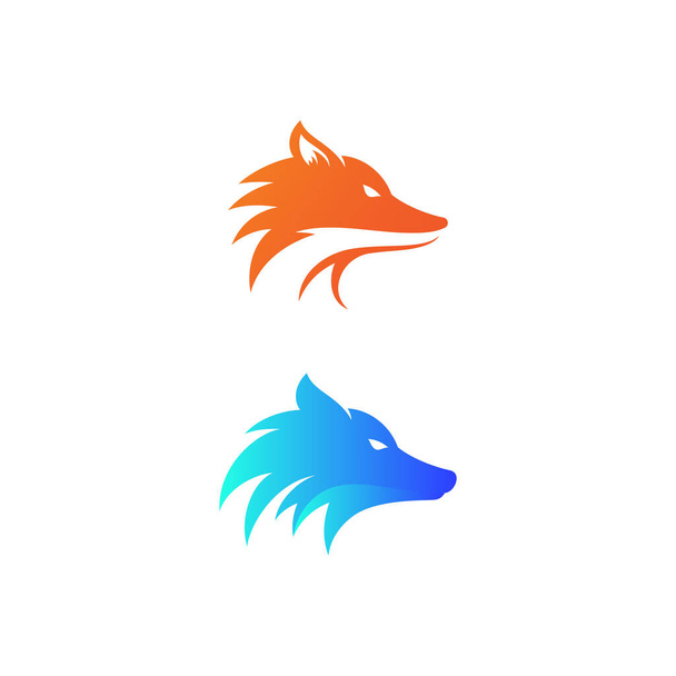 Illustration vectorielle Fox silhouette icône design - Vecteur, image