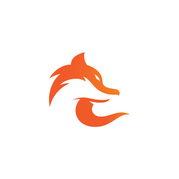 Fox vector ilustración silueta icono de diseño - Vector, Imagen