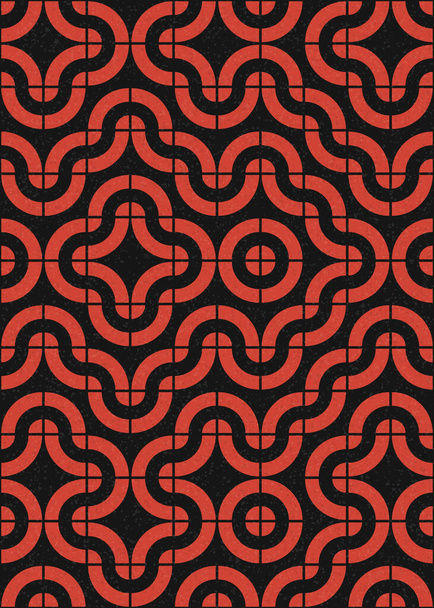 Resumen del patrón geométrico ilustración de arte computacional generativo - Vector, imagen