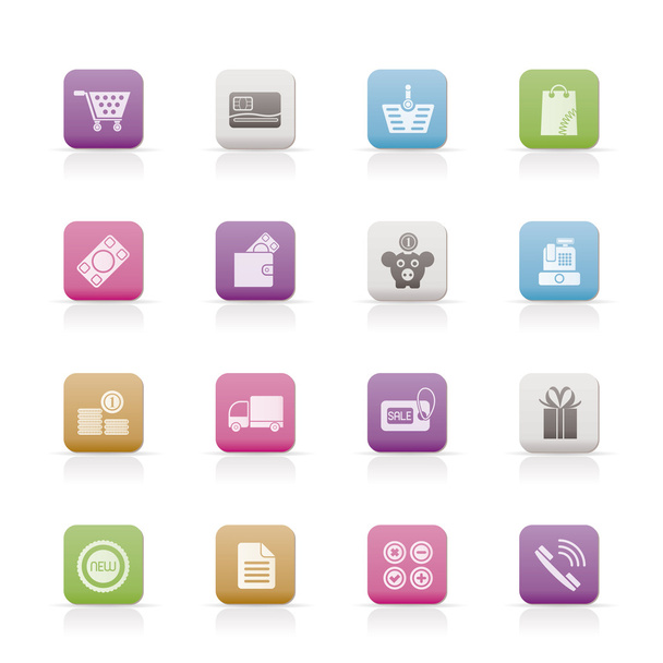 Symbole des Online-Shops - Vektor, Bild