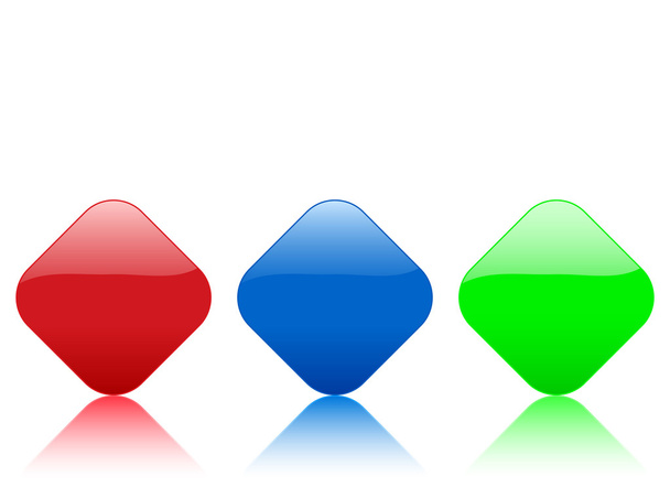 color rhomb icon - Vector, Imagen